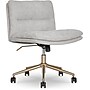 Elle Decor Ariana Armless Ergonomic Fabric Swivel Computer and Desk Chair, Light Gray (60121-LGRY)~#|#~F7E5322C-324B-4120-921F798474462100_sc7