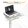 Mount-It! MedHub Height-Adjustable Mobile Medical Cart Workstation with Power Strip and Locking Casters, White & Grey (MI-16036)~#|#~F7E59401-9008-4B24-9A72A2819A80D336_sc7