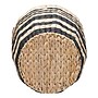 Household Essentials Cattail and Paper Pillar Basket with Integrated Handles, Natural/Black (HHML-6725)~#|#~F7E6B62B-487F-40D7-9CB5D714E540442F_sc7