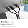 Staples TECH 10' Cord Sleeve, Black (ST62391)~#|#~F7E93870-5D95-4348-92526AD7EA77EEF9_sc7