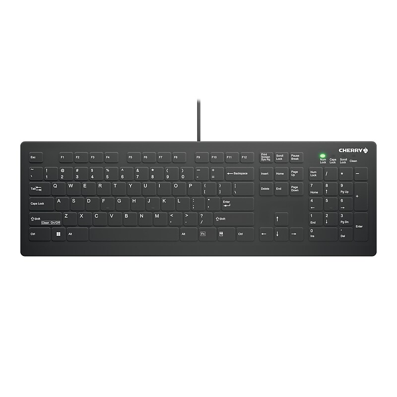 Cherry AK-C8112 Medical Wired Keyboard, Black (AK-C8112-US-B/US image 1