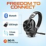 Delton M320 RGB Condenser Microphone and ANC Bluetooth Computer Headphones Podcast & Recording Kit, Black (DRU3000BD3)~#|#~F7F0EFE3-3B54-4092-9AE0CA0AEBA61A2A_sc7
