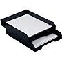 JAM PAPER Stackable Paper Trays, Black, Desktop Document, Letter, & File Organizer Tray, 2/Pack (344blas)~#|#~F7F2DC8E-BECD-4836-9FACC25B318FAA24_sc7