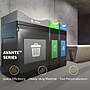 Commercial Zone Avante Series Polyethylene Triple-Stream Trash, Recycling and Compost Center, 115 Gallon, Black (787303MSA)~#|#~F7F859B7-A597-451A-A27DBEC38BAC6B40_sc7