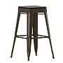 Flash Furniture Cierra Industrial Metal Indoor Bar Height Stools without Back, Gunmetal/Black, 4-Pieces/Pack (4ET32030GNRPL2B)~#|#~F7FBF9E4-90A8-4EBE-96F424399CA24E6C_sc7