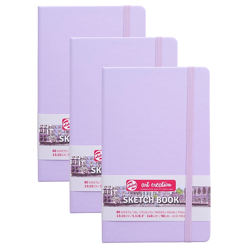 Talens Art Creation 5.1" x 8.3" Sketch Book, 80 Sheets/Book, 3/Bundle (TLN9314132M-3) image 1