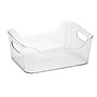 Simplify Small Plastic Storage Bin, 7.7" x 5.5" x 3", Clear, 3/Pack (24055)~#|#~F7FDB975-258F-4502-9A6BB9F74FC9765C_sc7