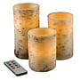 Lavish Home Birch Bark Flameless Candles, 3/Pack (72-FC2008)~#|#~F7FEC5C8-8B20-4537-93525C47AA2F21EB_sc7