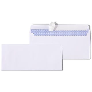 Staples #10 EasyClose Security‑Tint Envelopes, White, Self‑Seal, 4 1/8" x 9 1/2", 100/Box~#|#~F7FF46B5-6BB8-466E-99786E7BF515AACC_sc7