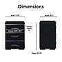 Finch Belmont 3 Drawer Nightstand, Black (FUTB10141B)~#|#~F80182B8-ECDA-4028-BD2756BD80402B72_sc7