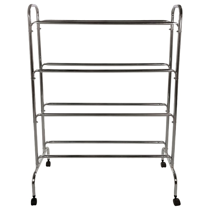 Champion Sports 4 Tier Portable Ball Cart, Silver (CHSBRC4) image 1