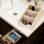 Household Essentials 3-Compartment Drawer Organizers, Cream Linen, 2/Pack (7484-1)~#|#~F804C376-3893-4CDD-8B6FE52D737FCCE7_sc7