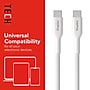 Staples TECH USB-C to USB-C Charging Cable, 9.8 ft., White (ST62336)~#|#~F8068DE1-FB80-46AA-ABBD3C0B0E2D5FAA_sc7