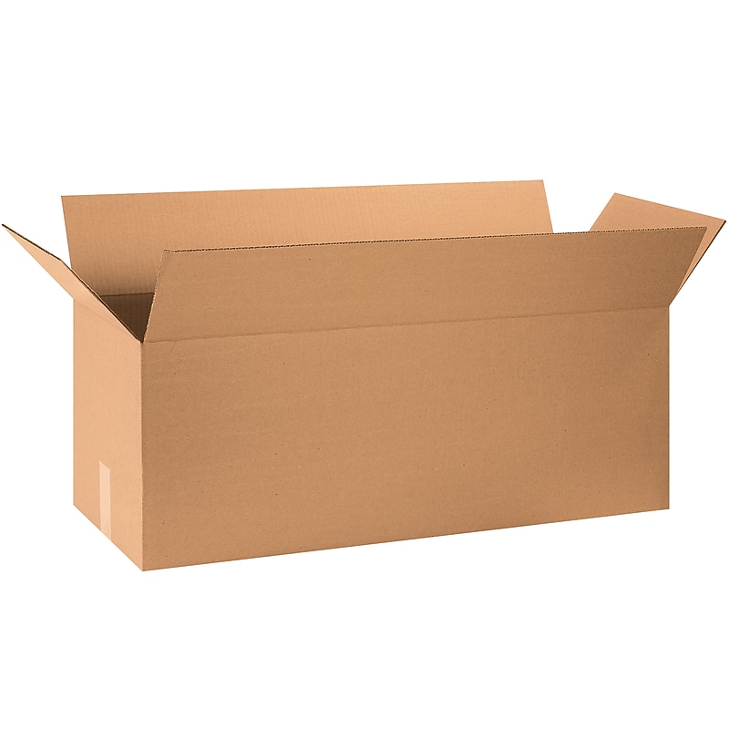 32" x 12" x 12" Shipping Boxes, 32 ECT, 20/Bundle (321212) image 1