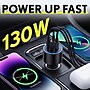 Overtime A60 130W 3-Port USB-C and USB-A Car Phone Charger, Black (OCA60BK)~#|#~F80B7AD8-F45A-4665-B8BC16C38152A354_sc7