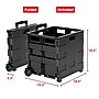 Staples Plastic/Poly Mobile Utility Cart with Dual Wheel, Black (ST60714-CC)~#|#~F80F08C1-03D1-4A61-B9EA169D4B0A154D_sc7