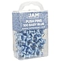 JAM Paper Push Pins, Baby Blue, 2 Packs of 100 (222419047A)~#|#~F80F0C3C-98E9-4A06-A7845F2D1CB4E386_sc7