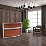 Regency Marque 72"W Curved Reception Desk Workstation, Cherry (77290CH)~#|#~F80F0DAC-37B7-49C4-879FB1AF1B83EC3E_sc7