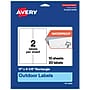 Avery Rectangle Laser Multipurpose Labels, 11" x 4.25", White, 20/Pack (19479399384)~#|#~F81051D9-4943-4277-812FC9DE9C9EACAB_sc7