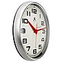 Infinity Instruments Lexington Ave Wall Clock, 15", Silver w/ Red Hands~#|#~F81077DE-1BB4-4193-BE07FC743EA7C4DF_sc7