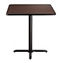 NPS CT Series 36" Square 36" Height Cafe Table, X Base, Black Frame/Mahogany Top (CT33636XCPBTMMY)~#|#~F81193BC-3E89-43F4-B104EFB469487F95_sc7