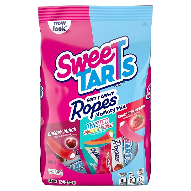 Sweetarts Treat Size Ropes Chewy Candy, Assorted Flavors, 15 oz. (08072) image 1