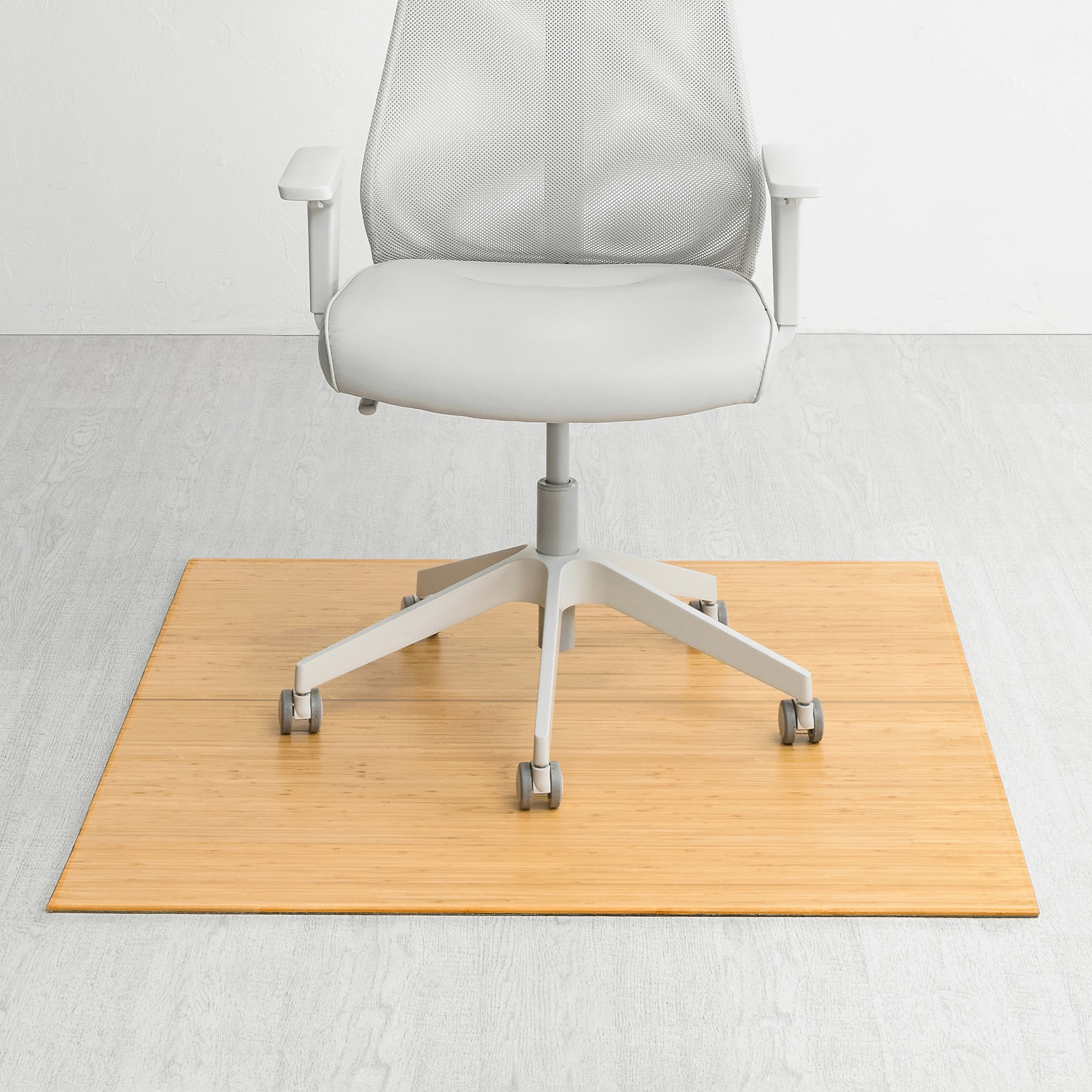 Anji Mountain Plush Bamboo Carpet & Hard Floor Chair Mat, 42″ x 48″, Natural (AMB0500-1010) Sansujyuku sansujyuku.com