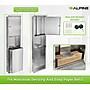 Alpine Industries Centerpull Paper Towel Dispenser, Stainless Steel (492)~#|#~F81BF615-DAD1-4431-929F0EE5D6B3F240_sc7