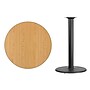 Flash Furniture 36'' Round Laminate Table Top with 24'' Round Bar-Height Table Base, Natural (XURD36NTTR24B)~#|#~F8250346-ACD4-4102-B0041E9551F7C359_sc7