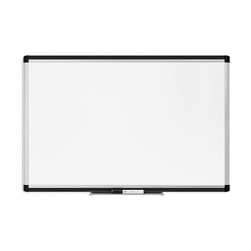 U Brands PINIT Steel Dry-Erase Whiteboard, Aluminum Frame, 3' x 2' (2805U00-01) image 1