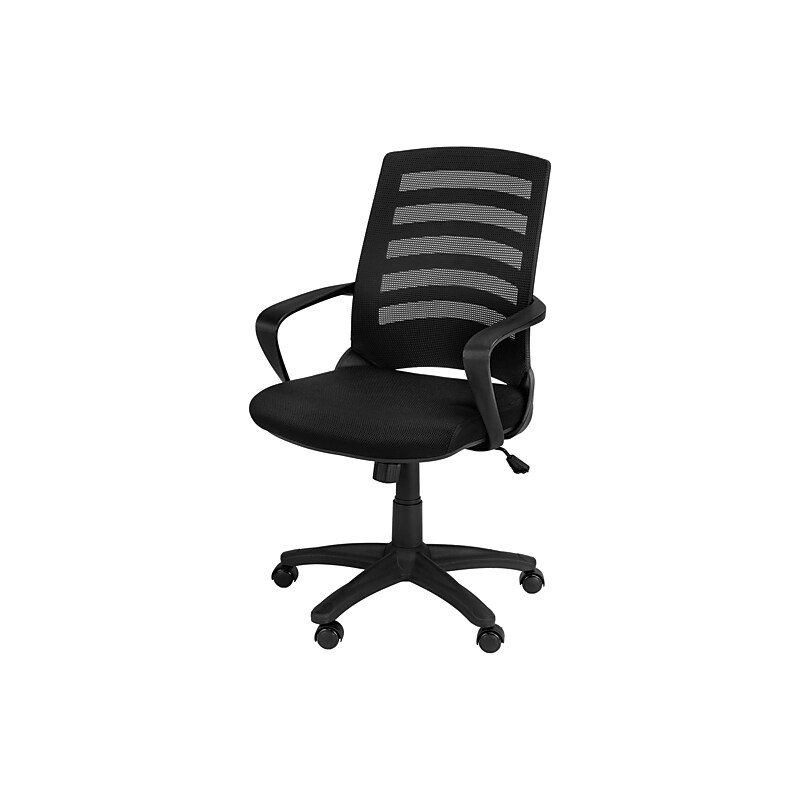 Monarch Specialties Inc. Ergonomic Mesh Computer and Desk Chair, Black (I 7224) image 1