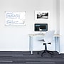 Luxor Magnetic Porcelain Dry-Erase Whiteboard, Aluminum Frame, 36"W x 24"H (DEWM001)~#|#~F82D1E3F-9F05-4E2D-8D10622E5543AB48_sc7