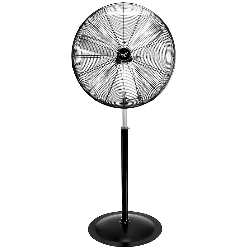 Vie Air 30" Industrial Oscillating Pedestal Fan, 3-Speed, Black (938120624M) image 1