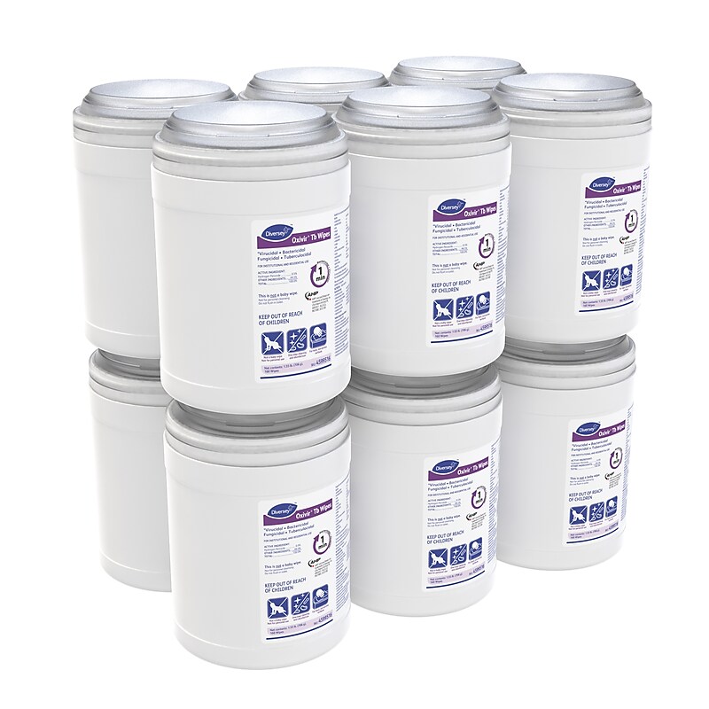 Oxivir Disinfecting Wipes, 160/Box, Fragrance-Free, 12/Carton (4599516) image 1