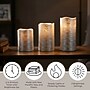 Lavish Home Flameless LED Candles, Silver, 3/Set (80-FC1003)~#|#~F8396CCA-F897-4ACD-8BD308A2EF361C00_sc7