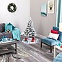 Nearly Natural Flocked Rock Springs Spruce Artificial Christmas Tree, 4' (T1744)~#|#~F83A2C13-E8D2-4CAE-A1FAE848B2D11854_sc7