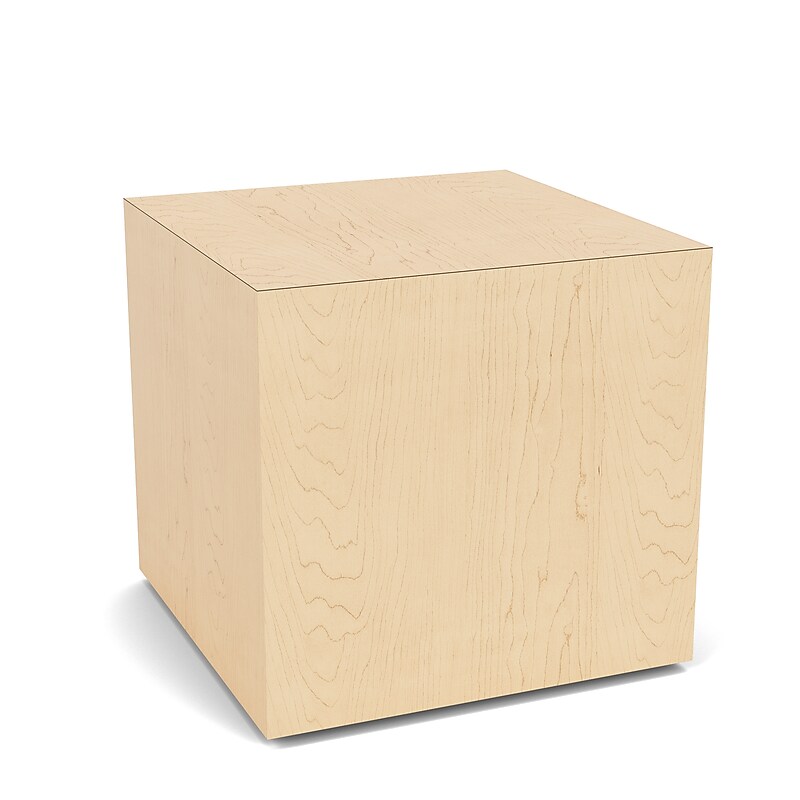 Lesro Mystic Lounge 17"W x 17"D Laminate End Table, Natural Maple (ML6316.TNM.DNM) image 1