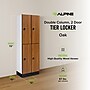Alpine Industries 72" 2-Tier 2-Column Storage Locker, Oak (701-O-2-TPL-MK)~#|#~F8415408-14E1-4702-9FCE1FD629BACC08_sc7