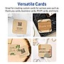 Avery Business Cards, 2-1/2" x 2-1/2", Matte Kraft Brown, 450/Box (95327)~#|#~F844DBB6-D6F3-422F-970C004B2698423C_sc7
