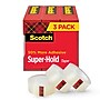 Scotch Super-Hold Transparent Clear Tape Refill, 3" x 8.3 yds., Transparent, 3 Rolls/Pack (3196-EF)~#|#~F84564ED-FDAD-4442-874B32CFE61EC5E6_sc7