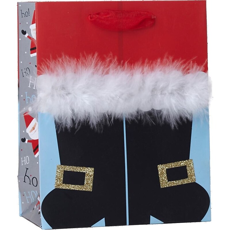 JAM Paper Small Santas Boots Gift Bags, Multicolored, 120/Pack (526BXST5441) image 1