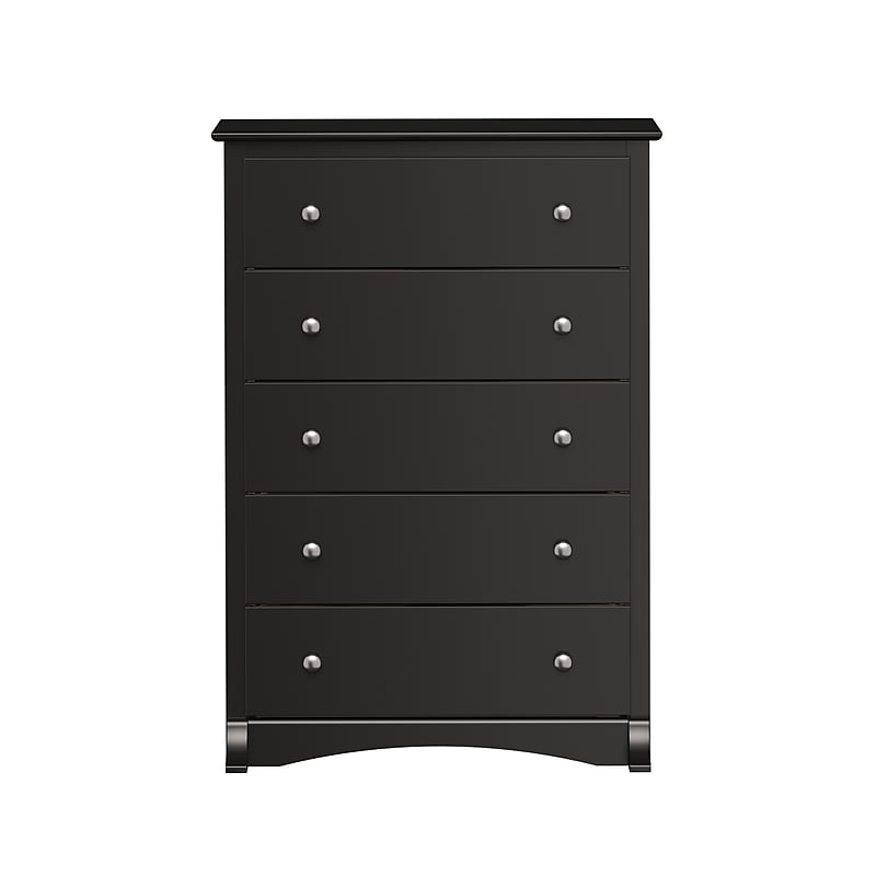 Prepac 44.75" Sonoma 5 Drawer Chest, Black (BDC-3345-K) image 1