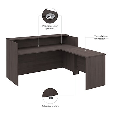 Bush Furniture Arrive Reception Desk - Thumbnail 3