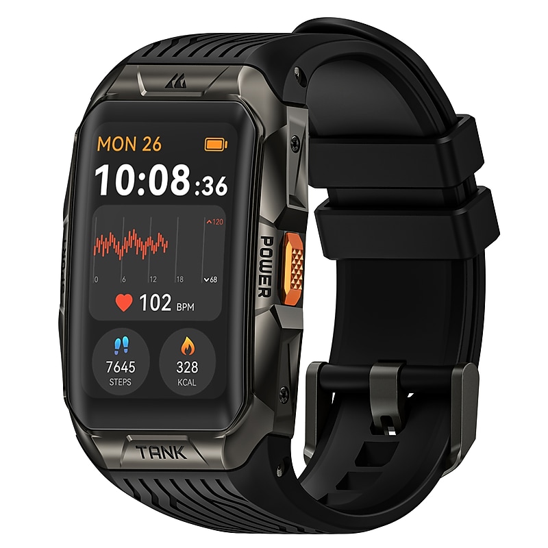 KOSPET TANK X2 Ultra AMOLED GPS Smart Watch, Black (P-XU001-B) image 1