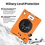 CODi Rugged iPad 11" (A16/11th Gen) & iPad 10.9" (10th Gen) Case with Integrated Screen Protector, Orange (C30705069IS)~#|#~F8511D69-C8AF-46CC-90E4D2C41800AB46_sc7