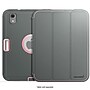 SaharaCase Raider Series TPU 9" Heavy Duty Folio Case for iPad Mini 6th & 7th Generation, Mist Gray/Pink (TB00453)~#|#~F85140CA-2282-4495-809974B408AC13A5_sc7