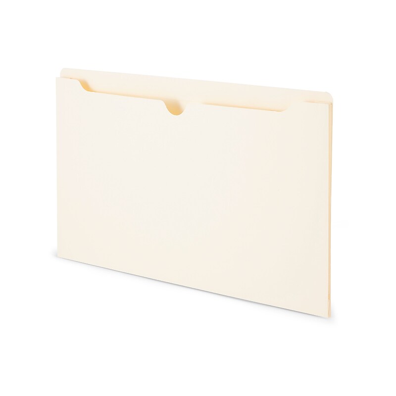 Staples Reinforced File Jackets, 1.5" Expansion, Legal Size, Manila, 50/Box (TR119255) image 1