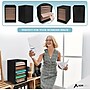 AdirOffice 11-Compartment Literature Organizer, 10.75" x 16.2", Black (500-11-BLK)~#|#~F855DC10-1AD0-4215-B6BE30F7F5D8E7E5_sc7