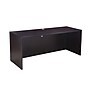 Boss Office Products 71" Desk and Credenza with Hutch and 2 File Pedestals, Mocha (GROUPA6-MOC)~#|#~F859D929-1132-449D-96F30F8616C4E9A4_sc7