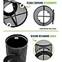 Alpine Industries 4460 Steel Mesh Trash Can with Flat Lid, 36 Gallon, Black (ALP4460-01-A)~#|#~F85BA007-9C17-410B-B3771860446D00BA_sc7